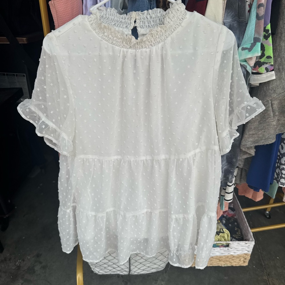 Swiss dot top